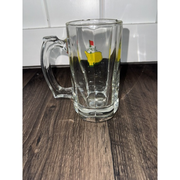 The Masters Golf Tournament Glass Beer Mug Chip On Rim Sports - Picture 4 of 5